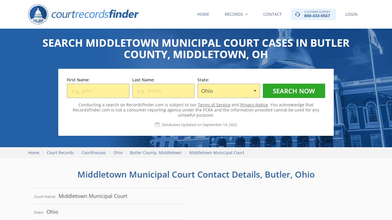 Middletown Municipal Court Case Search - Butler County, OH - RecordsFinder